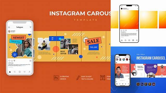 9566+ Instagram Carousel Template Psd Easy to Use PSD