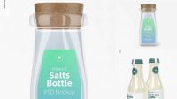 9566+ Salt Bottle Mockup PSD for Free