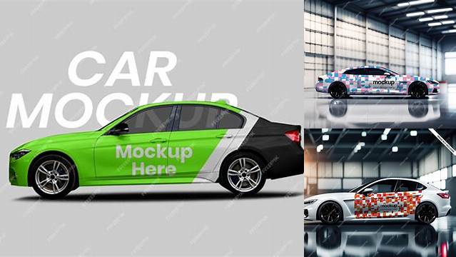 9594+ Vehicle Wrap Mockup Generator PSD Download