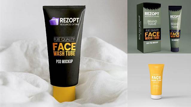 9596+ Face Wash Tube Mockup Free Download Easy Editable