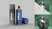 9605+ Mockup Spray PSD Free Download