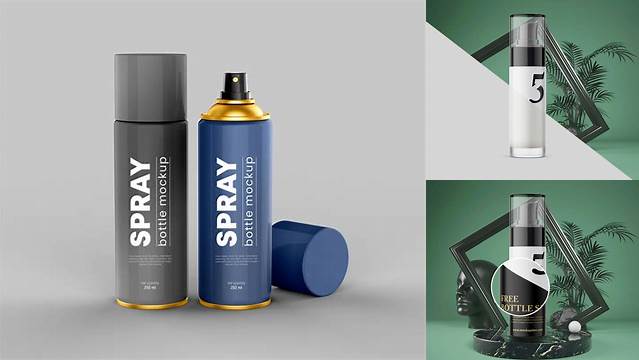 9605+ Mockup Spray PSD Free Download