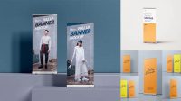 9606+ Pull Up Banner Mockup Psd Exclusive PSD Design Freebie