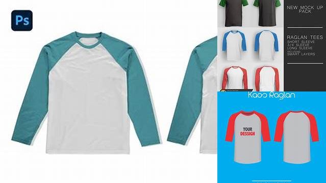 962+ Mock Up Kaos Raglan PSD Download