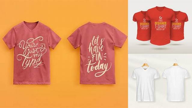 962+ V Neck T Shirt Mockup Include TIFF