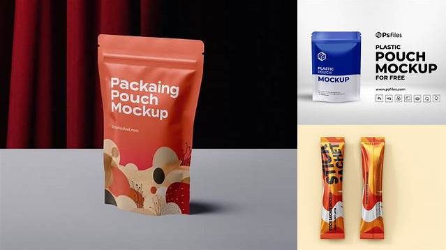 9623+ Stick Pouch Mockup PSD Download