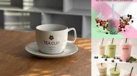 9628+ Milk Tea Cup Mockup Free Download Custom Mockup PSD for Free