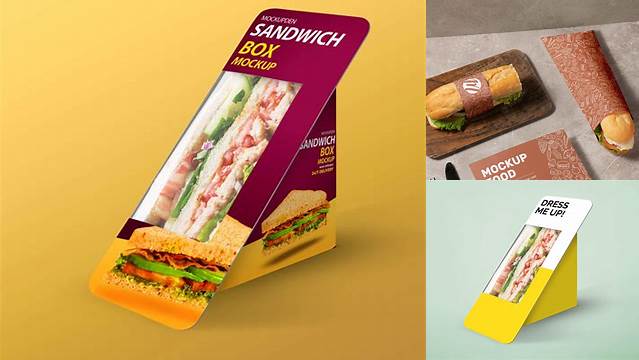 963+ Sandwich Wrap Mockup Free Best for Showcase