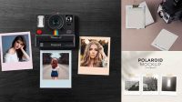 964+ Polaroid Mockup Free Psd Professional PSD Mockup