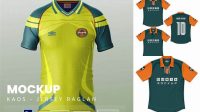 965+ Mockup Jersey Kerah Cdr Customizable PSD