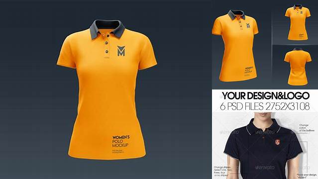 9650+ Female Polo Shirt Mockup Psd Free Download Download Free