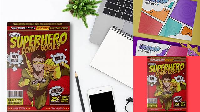 9673+ Comic Book Mockup Exclusive Free PSD