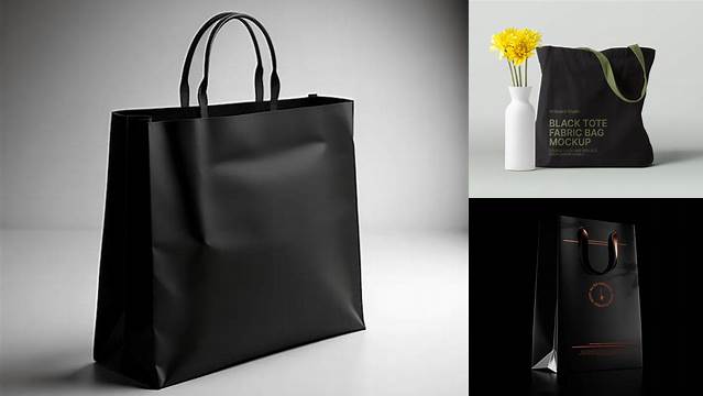 9674+ Black Bag Mockup Include TIFF