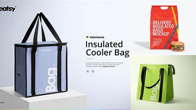 9675+ Thermal Bag Mockup Free Best for Showcase