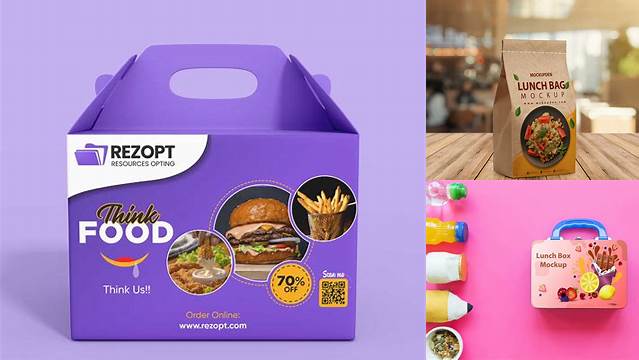 9687+ Mockup Lunch Box Smart Object PSD