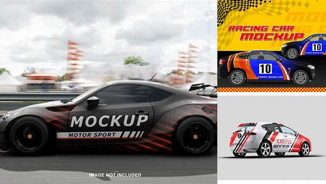 9689+ Race Car Mockup Psd Free Include TIFF