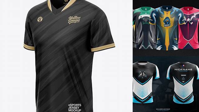 9694+ Mockup Jersey Esport Cdr Smart PNG Image