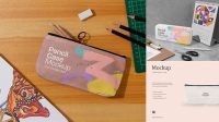 9699+ Pencil Case Mockup PSD Download