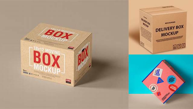 9704+ Delivery Box Mockup Free Creative PSD Resources