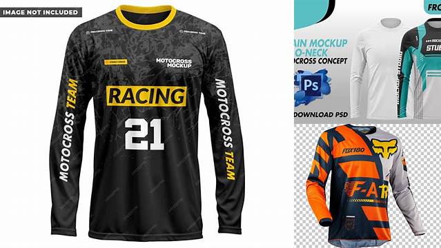 9706+ Motocross Jersey Mockup Free PSD Download