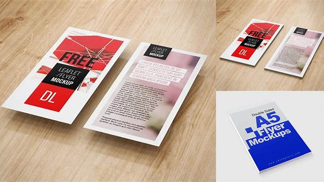 9708+ Double Sided Flyer Mockup Free Download Professional Quality PSD Freebie