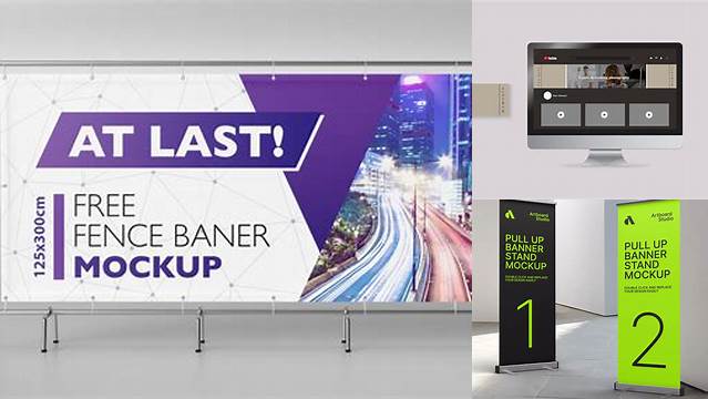 9713+ Web Banner Mockup Customizable PSD Templates