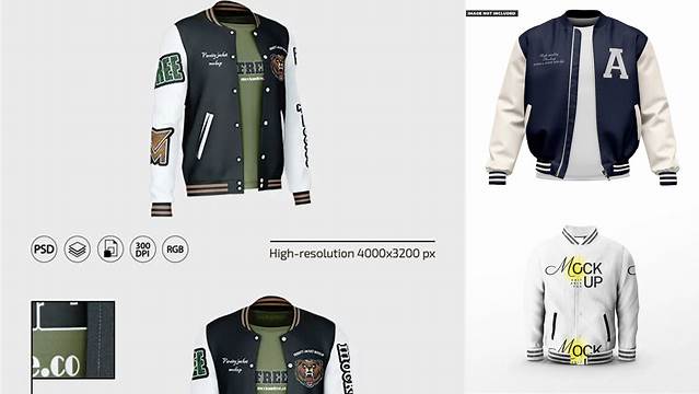 9715+ Varsity Jacket Mockup Psd Free High-Resolution PSD Download