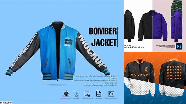 973+ Mock Up Bomber Jacket High-Quality PSD Files