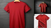 9730+ Mockup Kaos Merah Maroon Digital Download