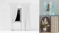 9736+ Curtain Mockup Free PSD Free Download