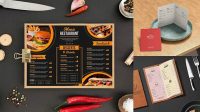 9767+ Menu Mock Up Free Editable PSD