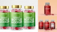 9768+ Gummy Bottle Mockup Free High-Quality Editable PSD