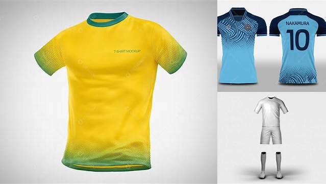 9770+ Mockup Camisa De Futebol Psd Professional Design PSD