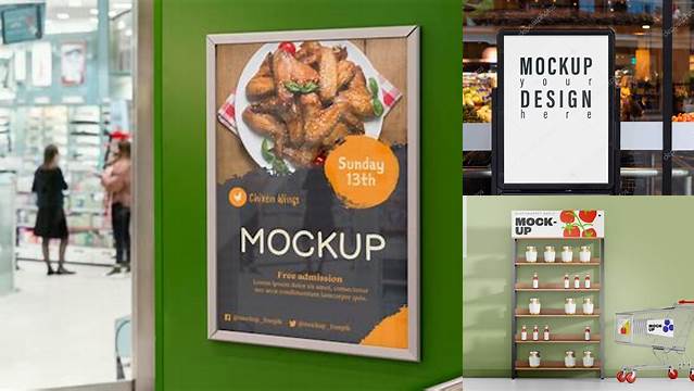 9771+ Free Supermarket Mockup Mockup PSD Free Download