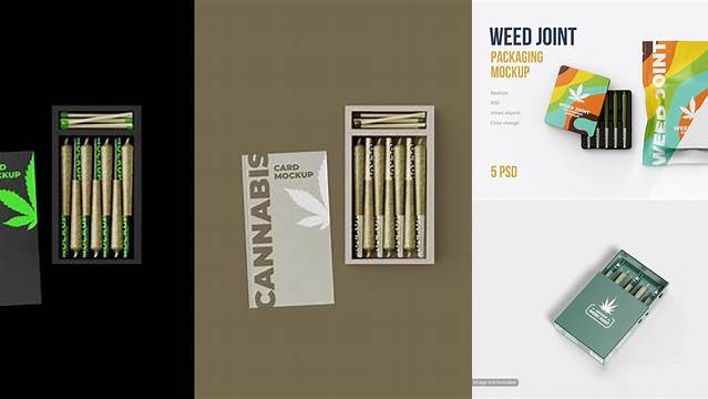 9783+ Cannabis Packaging Mockup Versatile Photoshop File