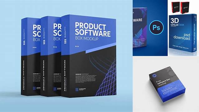 9790+ Product Box Mockup Software PSD File Download