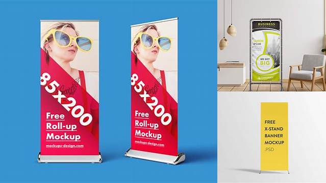 9800+ Banner Stand Mockup Psd Free Editable PSD