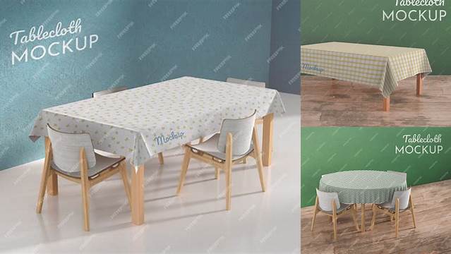 9801+ Tablecloth Mockup Free Editable PSD File