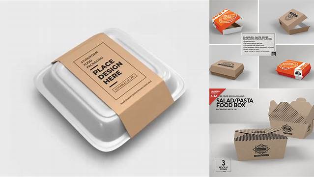 9806+ Box Food Mockup Easy Editable