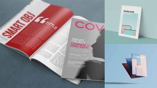 9809+ Animated Magazine Mockup Free Stylish Free PSD