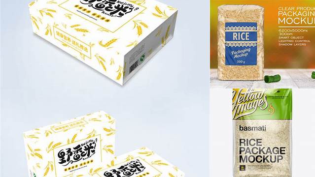 9809+ Rice Box Mockup Free PSD Download