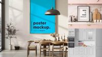 981+ Kitchen Wall Mockup Free Creative Layered Design File