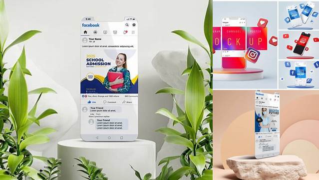 9811+ Facebook Carousel Ad Mockup Editable PSD File