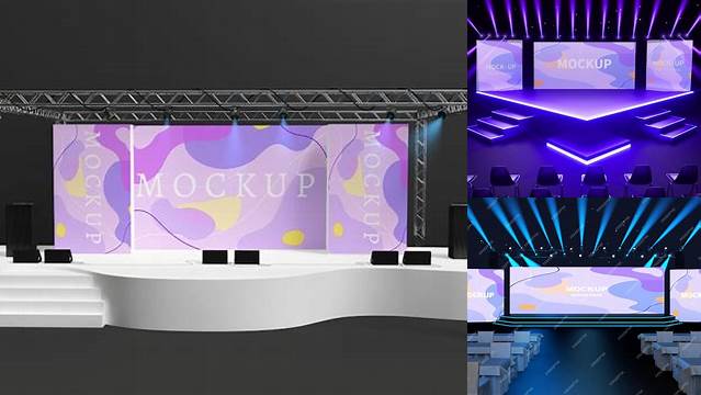 9828+ Stage Mockup Premium Design Freebie