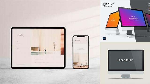 9836+ Free Desktop Mockup Exclusive Digital PSD Resource