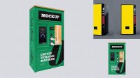 9837+ Vending Machine Mockup High-Resolution PSD Download