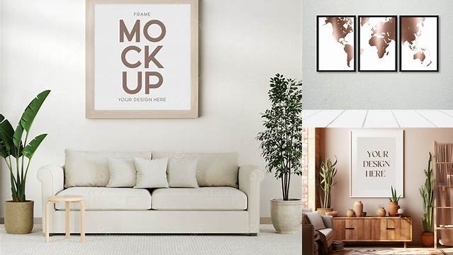 984+ Mockup Quadros Decorativos Digital Download