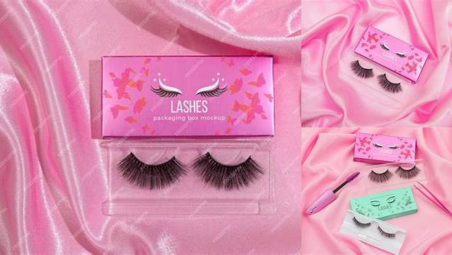 9849+ Eyelash Packaging Mockup Editable and Customizable PSD