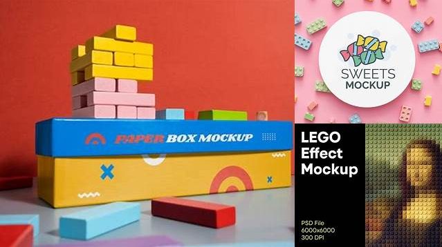 9852+ Lego Mockup Editable PSD File