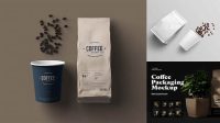 9858+ Coffee Packaging Mockup Free Photoshop Freebie